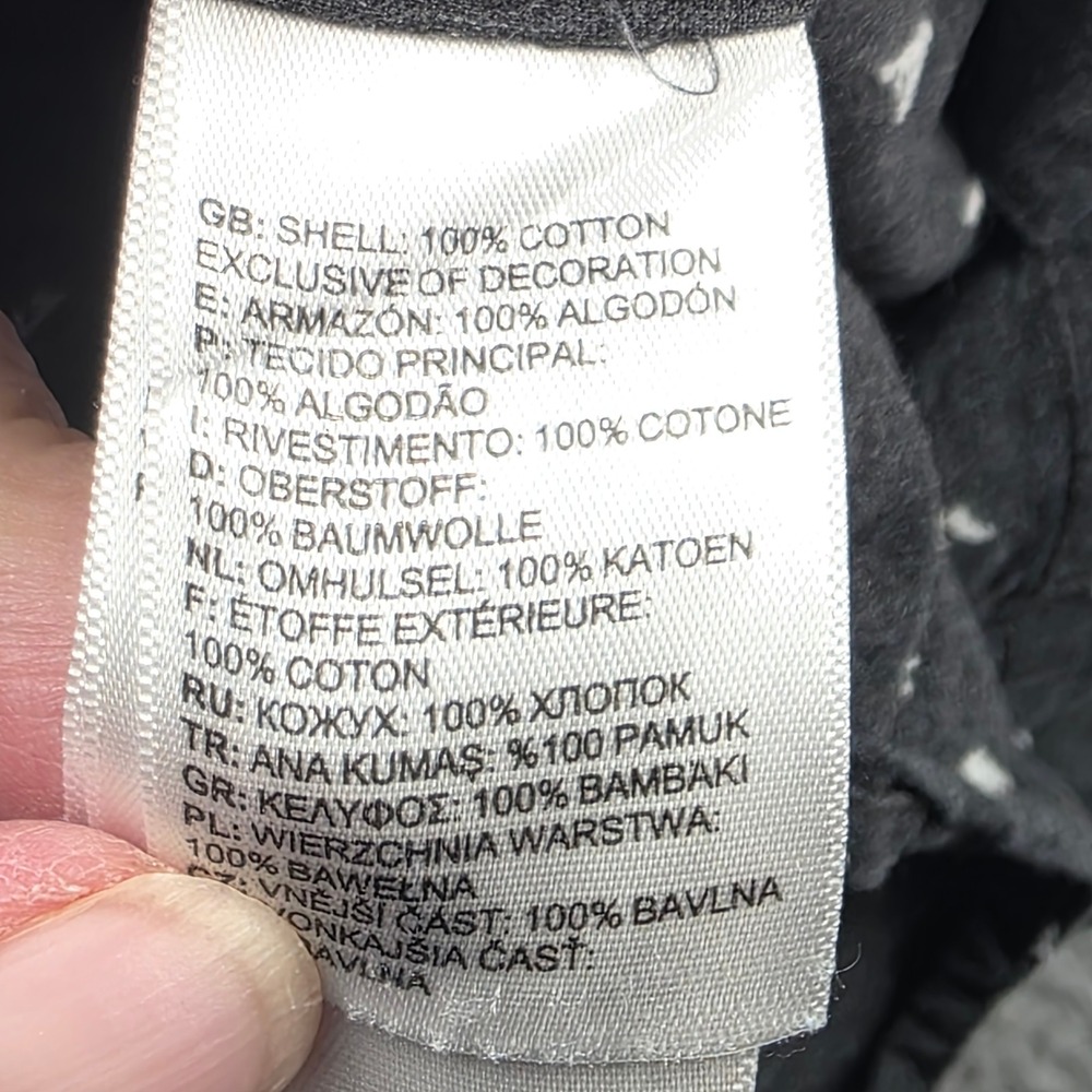 The North Face Mens XL Short Sleeve Button Up Shirt Gray Triangle tent print - Picture 6 of 9